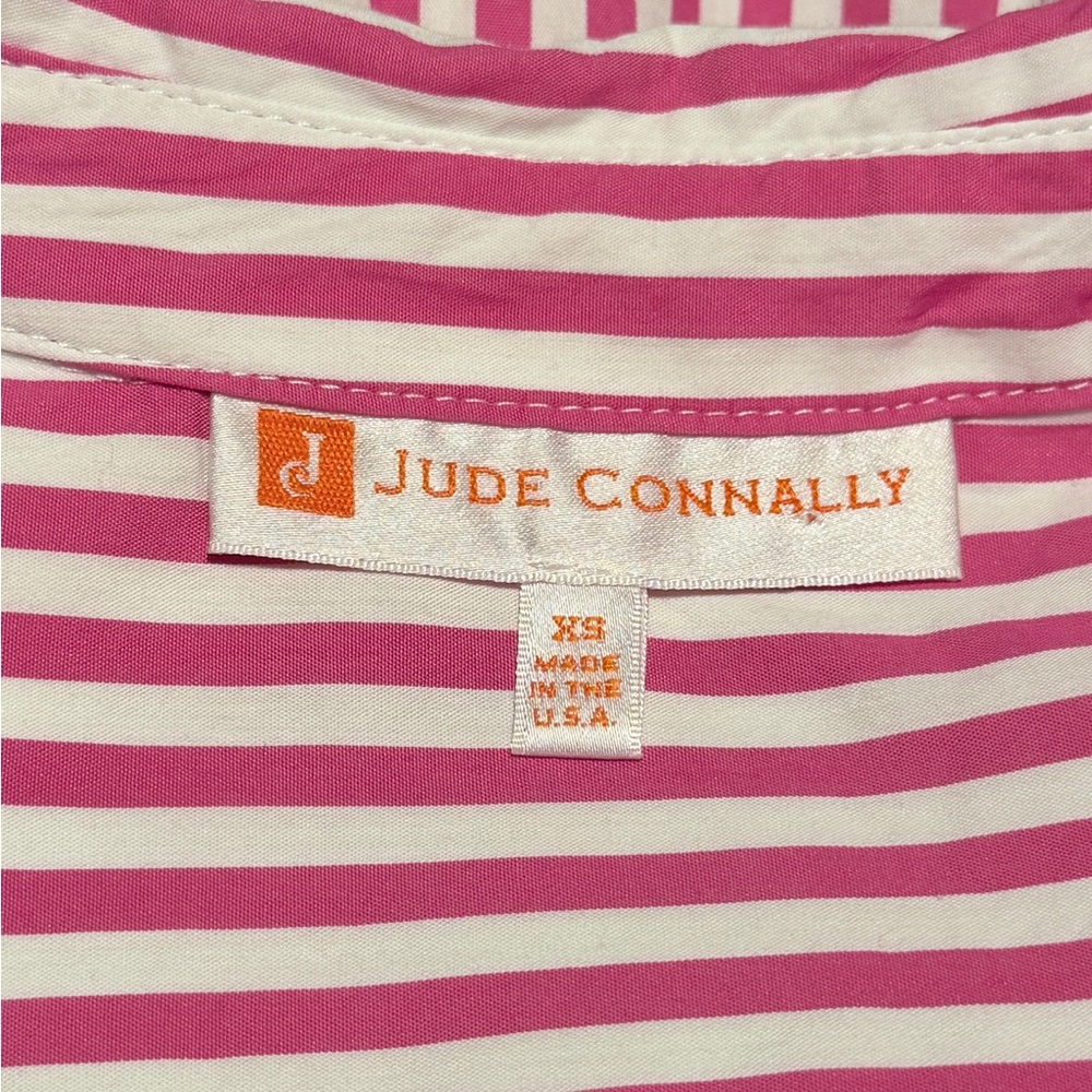 Jude Connally Striped Shift Dress Size XS Beach Preppy Coastal Grandma Casual - Picture 7 of 9